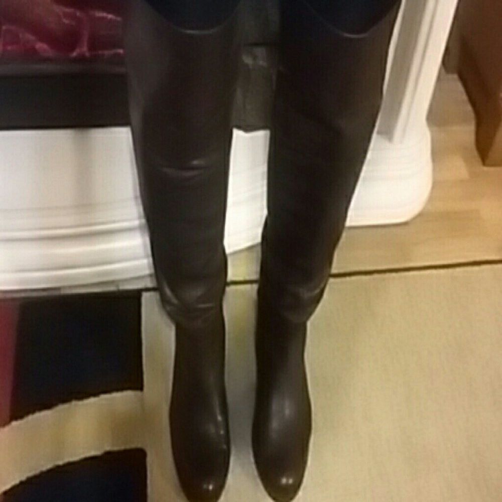 Jessica Simpson leather OTK boots